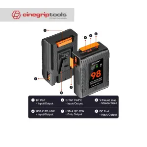 CITYORK 98Wh V-mount Battery