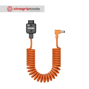 ZGCINE DT-DC L- D-Tap to DC Power Cable (DC=5.5*2.5) Coiled Braided Cable