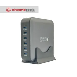 285W 6-port fast charging charger Silver Gray