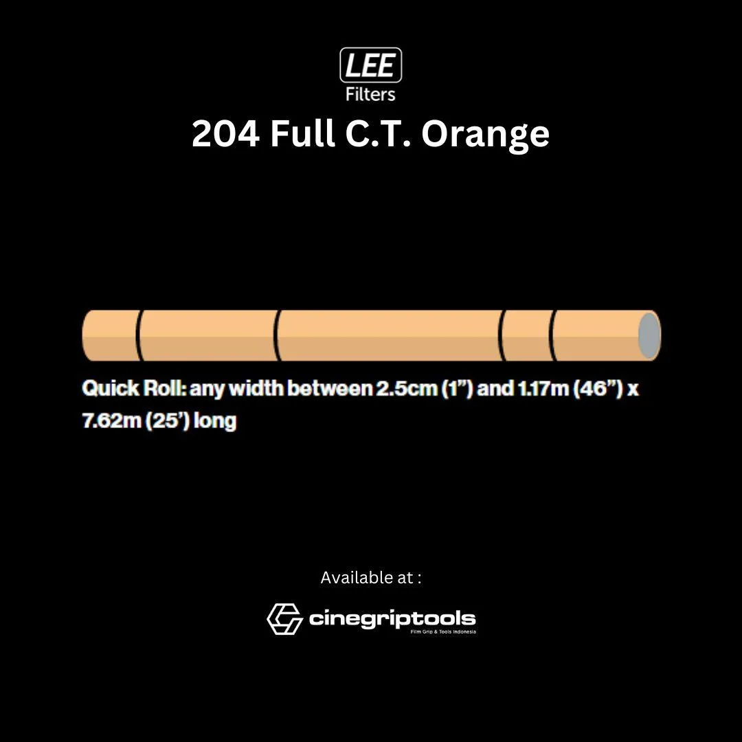 Lee Filter 204 Full C.T.Orange