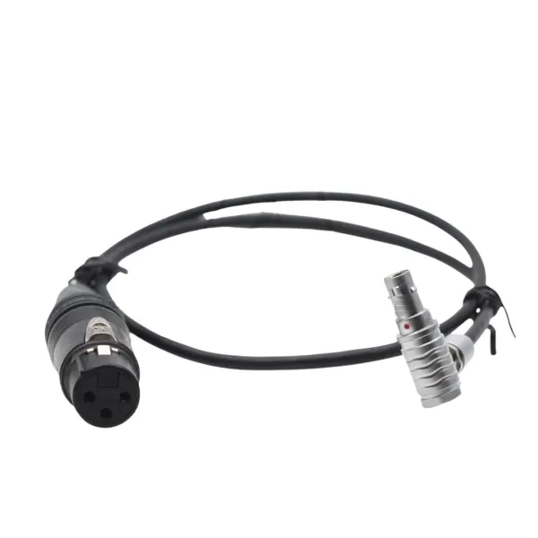 Audio Line for XLR 3pin Female to Right Angle 6Pin Audio Connector