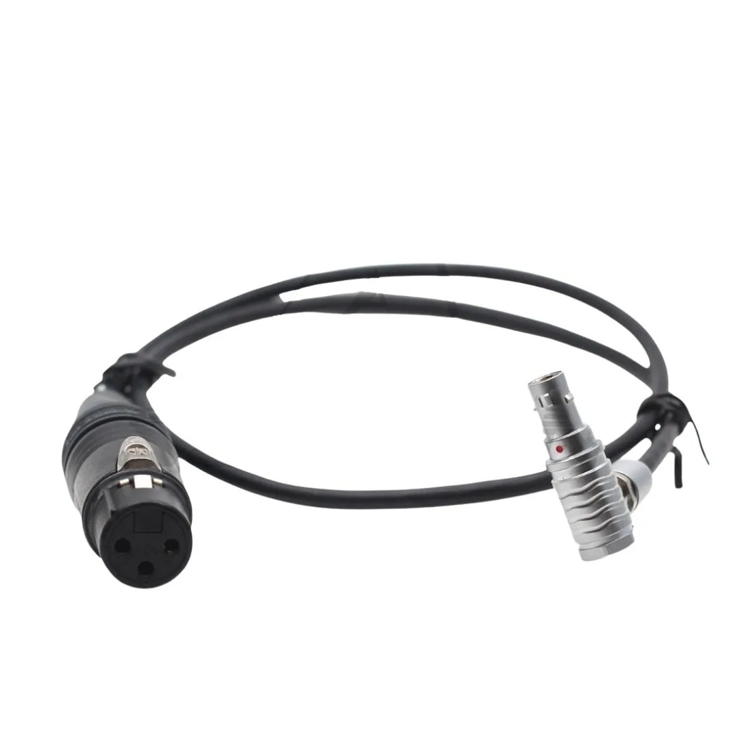 Audio Line for XLR 3pin Female to Right Angle 6Pin Audio Connector