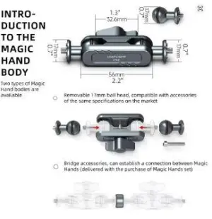 Leaplight Magic Arm Locating Pin - 1/4 thread LYE1