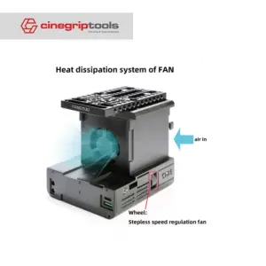 Fangtuo ZRV For Nikon ZR Cage with Heatsink & Power Supply Expansion Kit V-mount Battery Power Supply Kit
