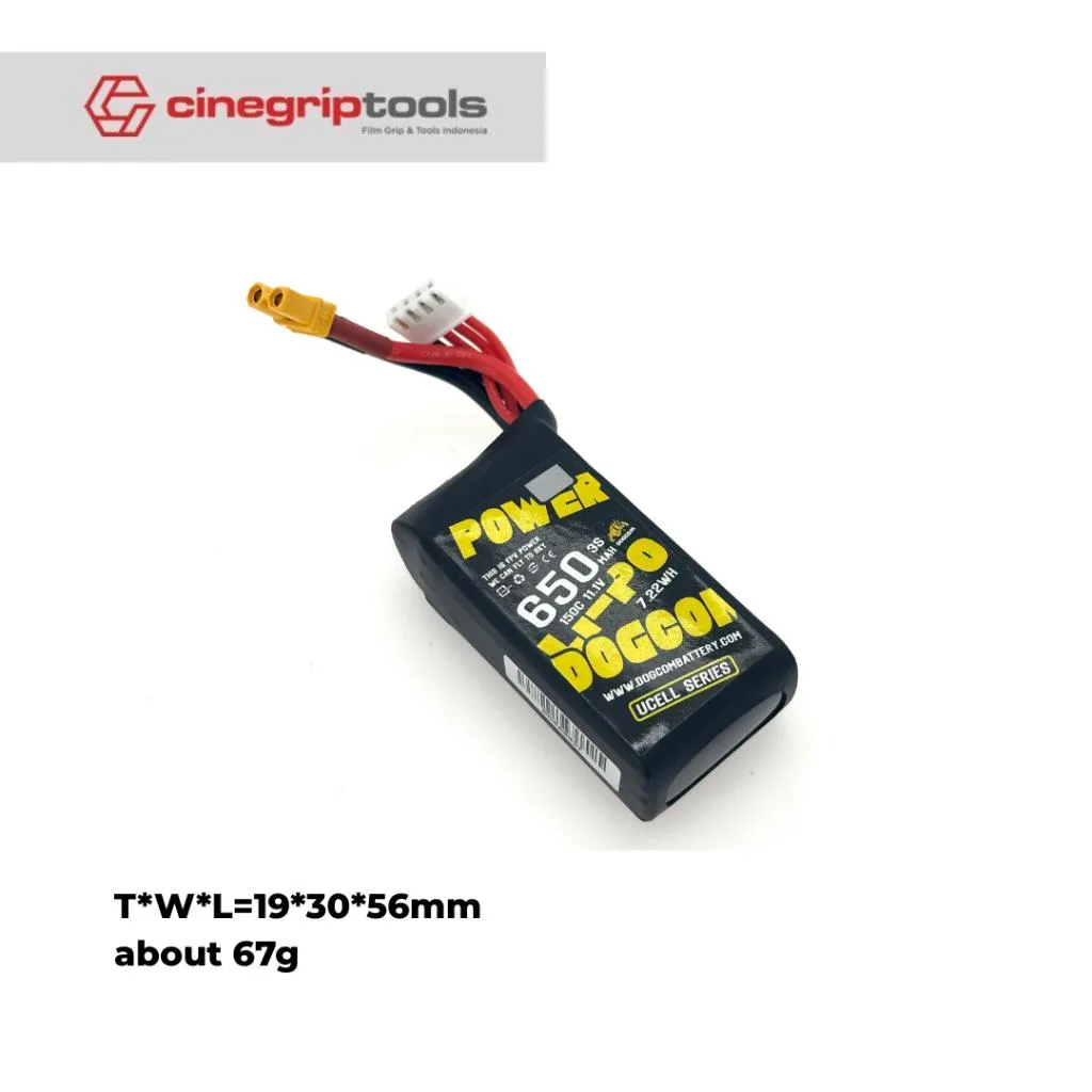 DOGCOM Battery XT30 - DC650/150C-3S UCELL 11.1V