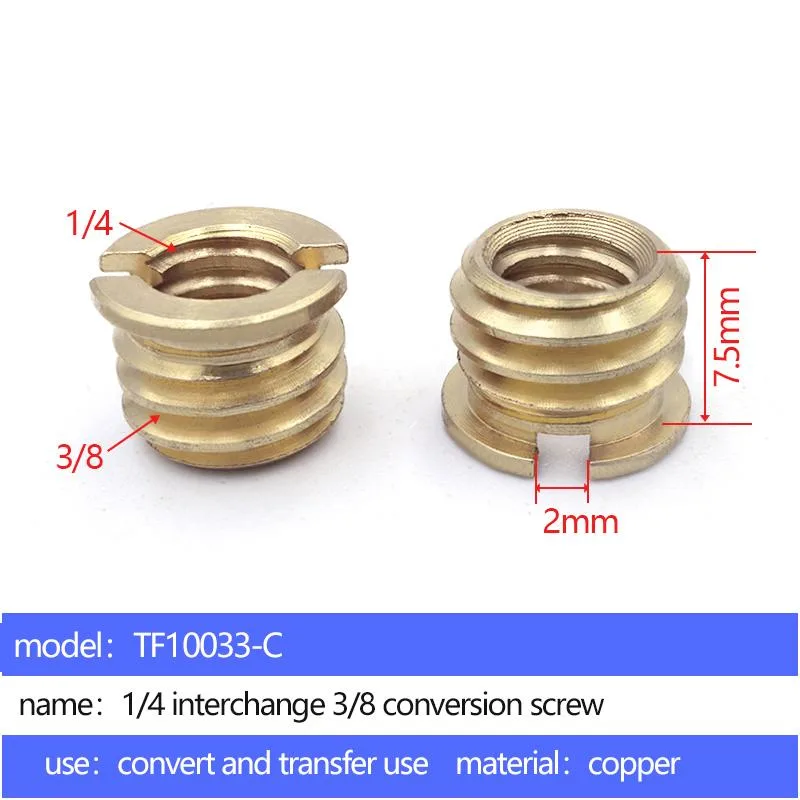 1/4 mutual turn 3/8 adapter screw TF10033-C - 5 pcs per pack