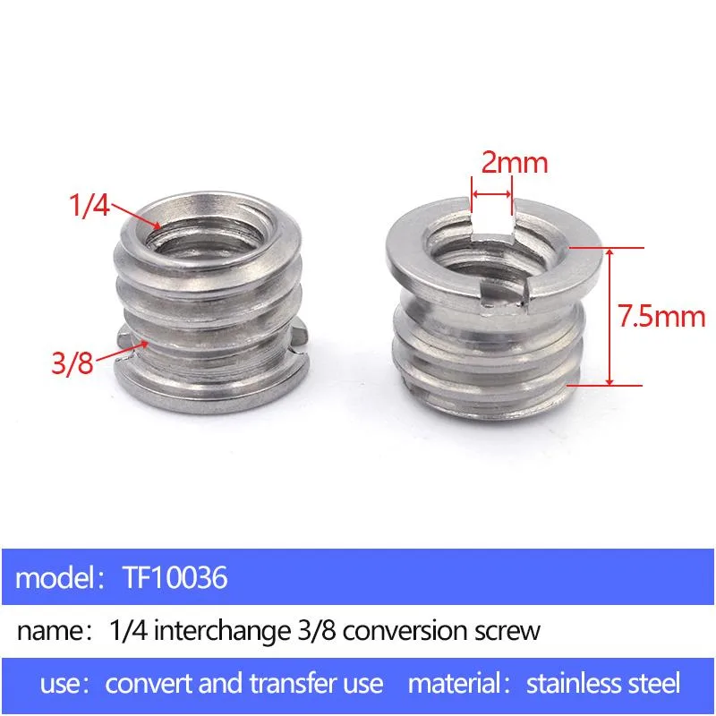 1/4 mutual turn 3/8 adapter screw TF10036 - 5 pcs per pack