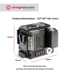 Fangtuo ZRV For Nikon ZR Cage with Heatsink & Power Supply Expansion Kit V-mount Battery Power Supply Kit