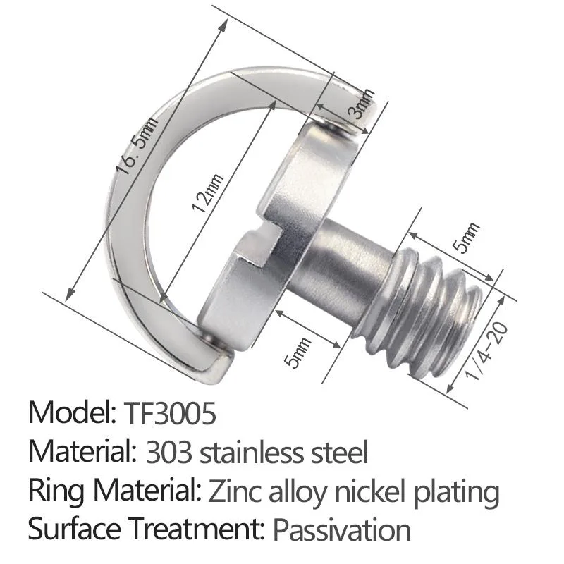 slotted flat ring quick-release screw TF3005
