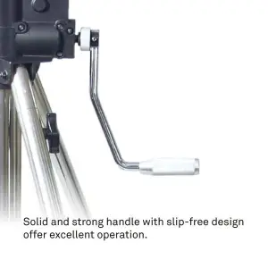 KUPO 484- HEAVY DUTY WIND-UP STAND WITH BRAKED CASTER