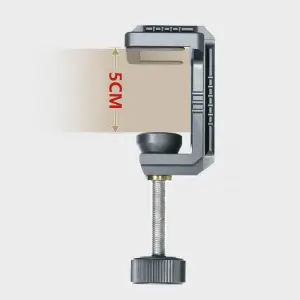 LEAPLIGHT Photography C Clamp Aluminum Table C-clamp with 1/4" NATO Desktop Camera Mount for Magic Arm Video Camera Light Stand