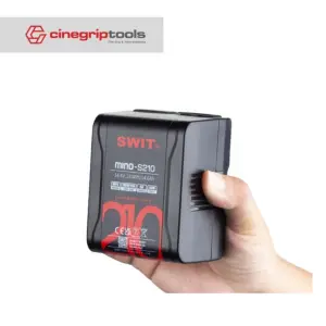 SWIT V-Mount Battery MINO-S210 Pocket 140Wh 150W 12A D-Tap USB-C USB-A 4 Step LED