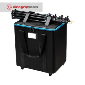 Tenba 1x1 LED 3-Panel Case with Wheels - Black