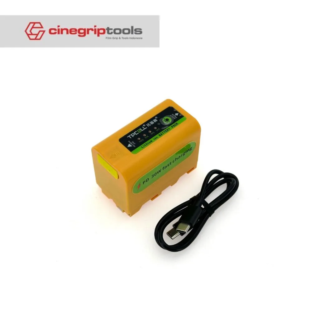 TPCELL NP-F780PD Battery(yellow)-7.2v.7000mAh