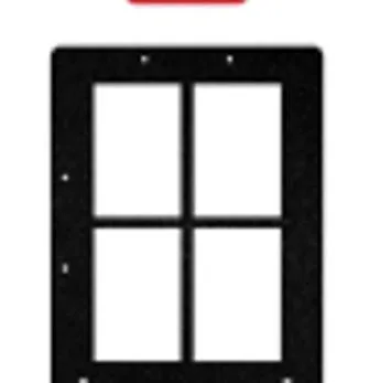 GOBO - Carved version-four-leaf window 40*48CM