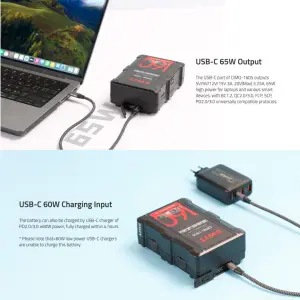 SWIT V-mount Battery CIMO-160S 160Wh USB-C OLED info Cine