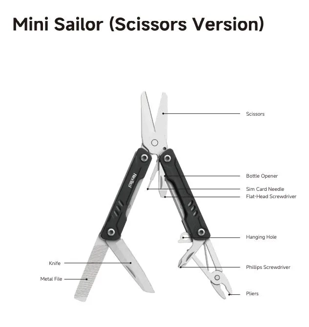 Nextool Mini Sailor (Scissors Version) Multi Tool - NE20237
