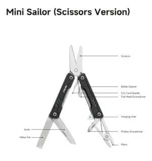 Nextool Mini Sailor (Scissors Version) Multi Tool - NE20237