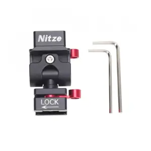 Nitze Elf Series Monitor Holder (QR NATO Clamp to QR NATO Clamp)
