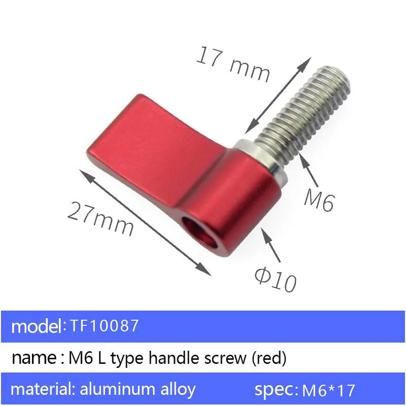 M6 L-shape handle screw TF10087
