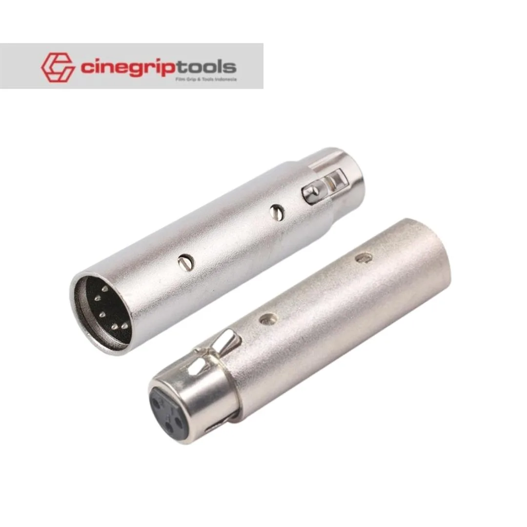 5 Pin Male XLR To 3 Pin Female Converter Audio Adapter Connector Cable