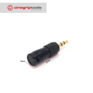 Low profile right angle screw locking 3.5mm TRS connector