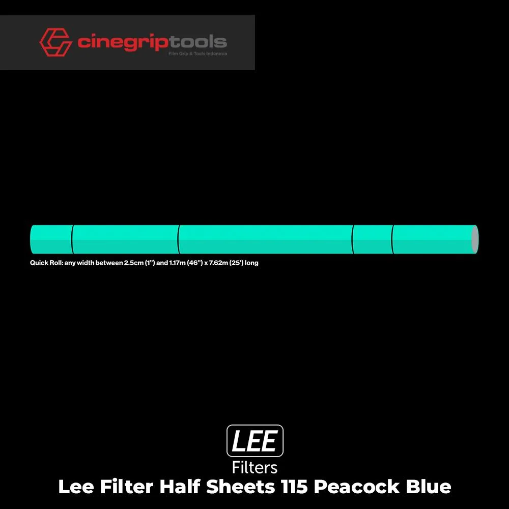 Lee Filter Half Sheets 115 Peacock Blue 60cm x 54cm