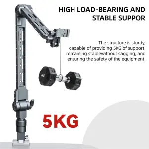 LEAPLIGHT Flexible Magic Arm W C-Clamp Overhead Camera Mount 360°Rotatable Cantilever Stand ArticulatingArm for Phone/iPad Stand