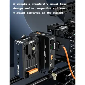 SWIT V Mount Battery VM-HS2 Hot Swap/Shark Fin Dual Micro Plate