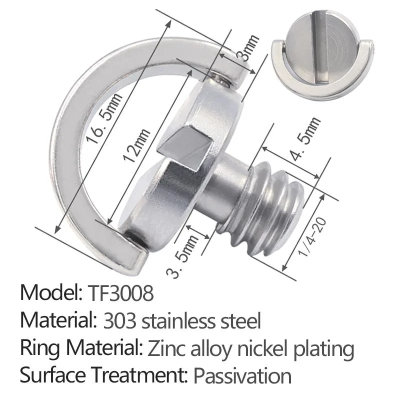 slotted flat ring quick-release screw TF3008