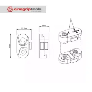 Mini Quick Release 1/4" Double Side