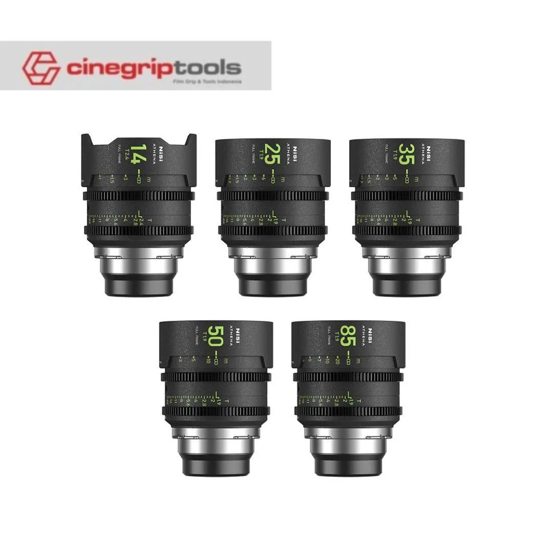 EX- Demo NiSi ATHENA Prime T2.4/1.9 Full-Frame 5-Lens Kit PL Mount