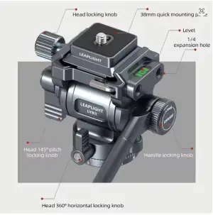 Leaplight Mini Fluid Head dual panoramic multi-function LYR1