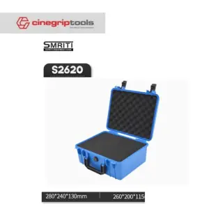 SMRITI S2620 Pull Rod Protective Waterproof IP67 Tools Case With Pick and Pluck Foam - Blue
