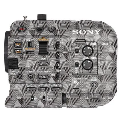 3M Sticker for Sony FX6 - Triangular Titanium + Matte Black