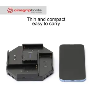 ZITAY NP-F Battery Charger 4-Channel PD 9V-20V 100W Fast Charge for Sony NP-F970 NP-F770 NP-F750 NP-F550 FM50 FM500H