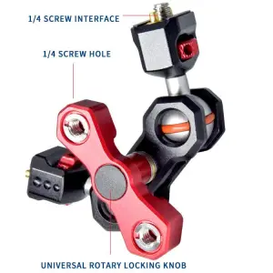 Magic Arm For Cinema Equipment with 1/4"-20 to 3/8"- WITH ARRI LOCATING PIN
