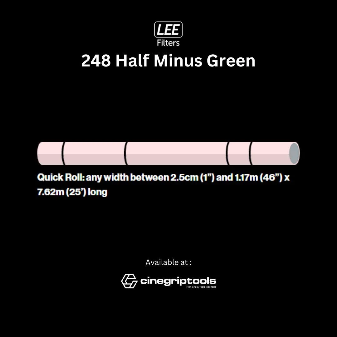 Lee Filter 248 Half Minus Green