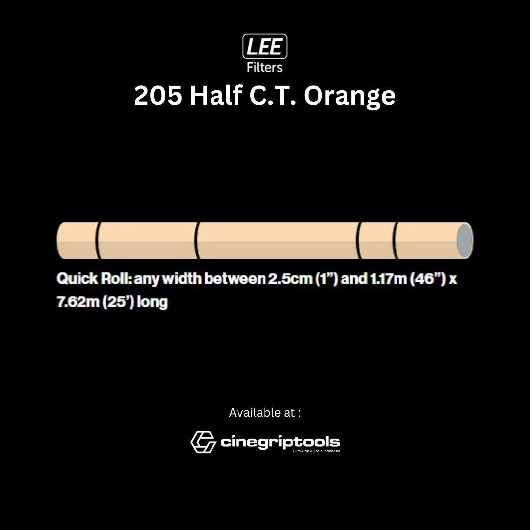 Lee Filter 205 Half C.T.Orange