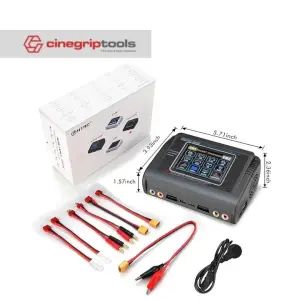 T240 Dual-Channel Color Screen Charger 150W 10A*2 Charger Lithium Battery Intelligent Balance Charger HTRC
