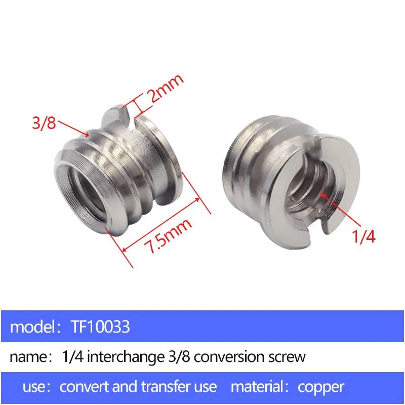 1/4 mutual turn 3/8 adapter screw TF10033 - 2 pcs per pack