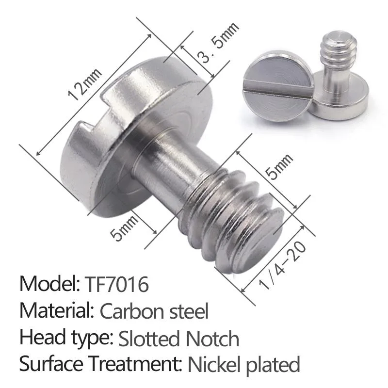 slotted quick-release screw without ring TF7016 - 2 pcs per pack
