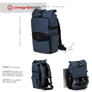 Tenba DNA 16 DSLR Backpack Blue