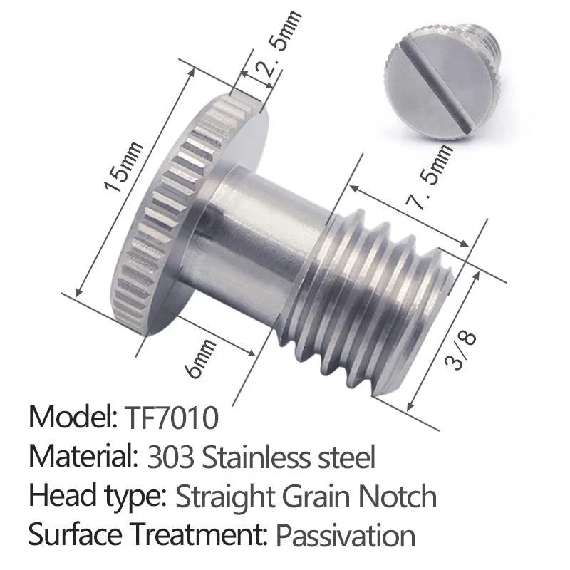 slotted quick-release screw without ring TF7010 - 2 pcs per pack