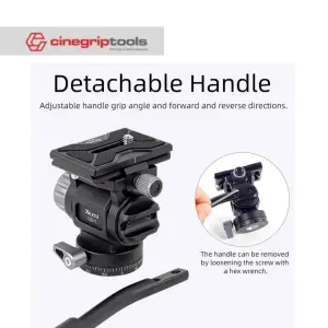 Metal Fluid Head Universal Standard Portable Panoramic Head For SLR Cameras and Mobile Phones