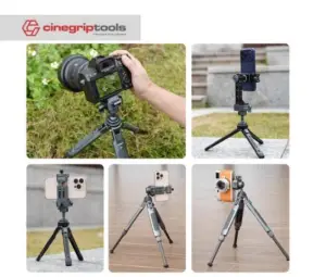 Leaplight Inverted Quick-Release Tripod Head Aluminum Alloy Spherical Quick-Release Lock, Rotating Tripod Adapter Base Accessories for Mirrorless Cameras (Horizontal/Vertical Screens) - LYK2