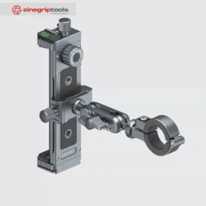Leaplight - Metal Aluminum Alloy Tab/Ipad Holder Handlebar Bracket - Flat Clamp Interface With Fixed Rubber Ring