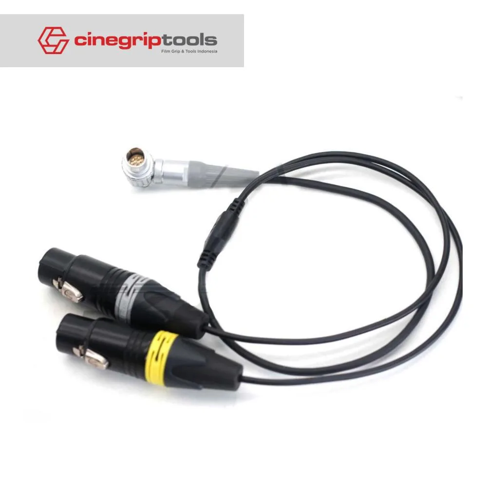 Atomos Shogun cableto Dual 3 Pin XLR Female Audio