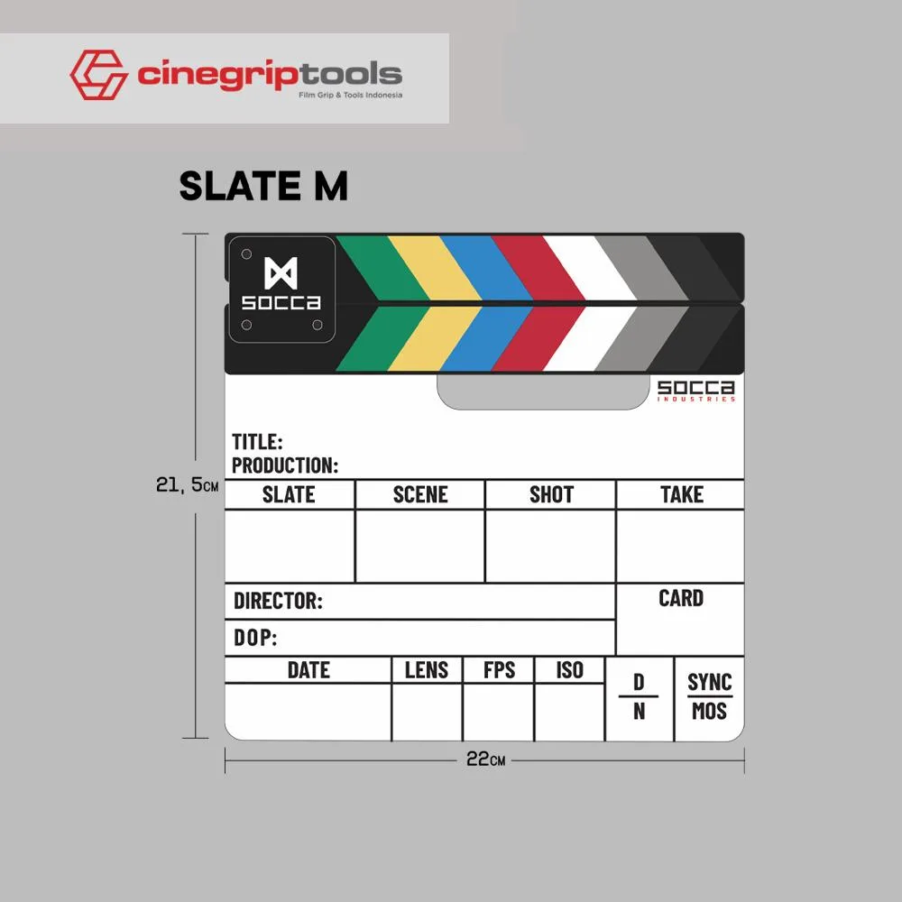 Socca Clapperboard - Size M
