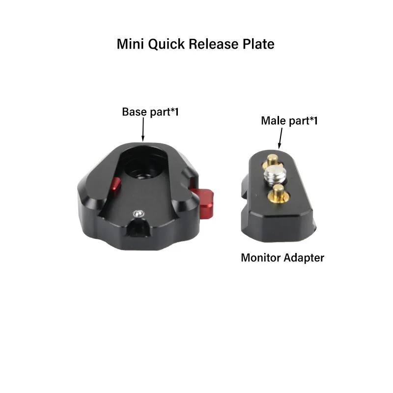 Mini quick release plate - 1/4 Screw